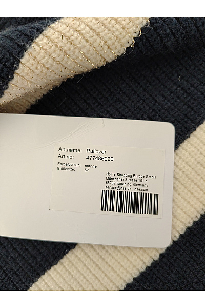 Judith Williams Dámský pruhovaný pletený pulovr oversized Velikost DE 52 | Judith Williams | obrázek 7
