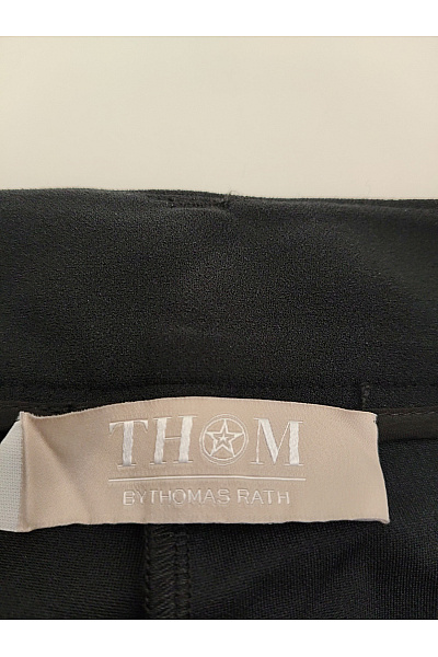 THOM By Thomas Rath Černé široké kalhoty s vysokým pasem a puky Vel. EU 40 | THOM By Thomas Rath | obrázek 4