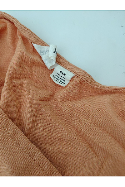 Roxy Oranžová dámská crop halenka bez rukávů s uzlem a volánky Velikost M | Roxy | obrázek 8
