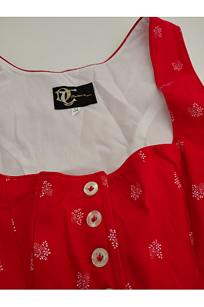 Turi Landhaus Bavlněné dirndl šaty midi puntíkované retro Vel. DE 34 | Turi Landhaus | obrázek 4