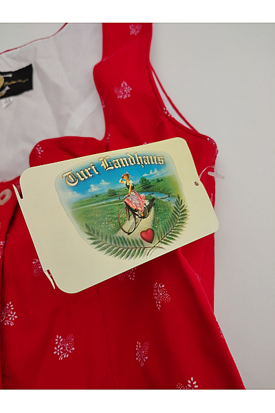 Turi Landhaus Bavlněné dirndl šaty midi puntíkované retro Vel. DE 34 | Turi Landhaus | obrázek 5