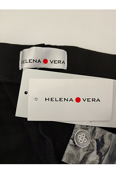 HELENA VERA Černé elegantní společenské kalhoty s puky Vel. DE 22 | HELENA VERA | obrázek 5