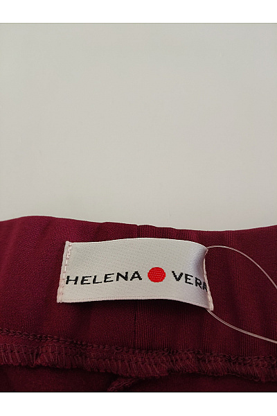 HELENA VERA Dámské červené rovné kalhoty s kapsami Vel. DE 44 | HELENA VERA | obrázek 4