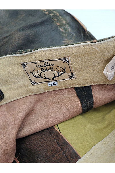 Trachten Deiser Pánské kožené kraťasy vintage s páskem a květinovým vzorem Vel. EU 44 | Trachten Deiser | obrázek 6