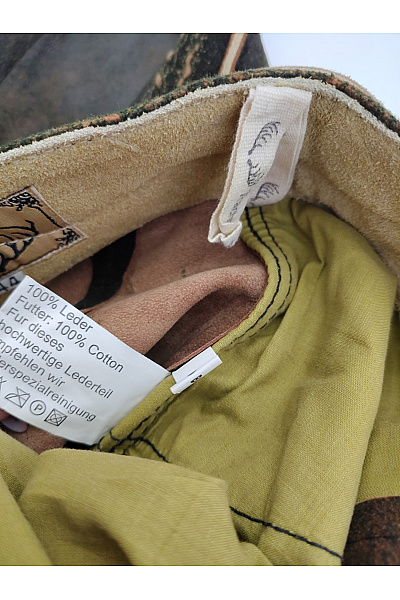 Trachten Deiser Pánské kožené kraťasy vintage s páskem a květinovým vzorem Vel. EU 44 | Trachten Deiser | obrázek 7