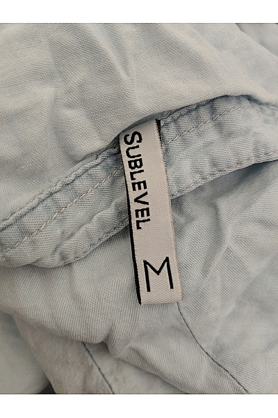 Sublevel Modré lyocellové šaty vrstvené volné letní Vel. M | Sublevel | obrázek 7