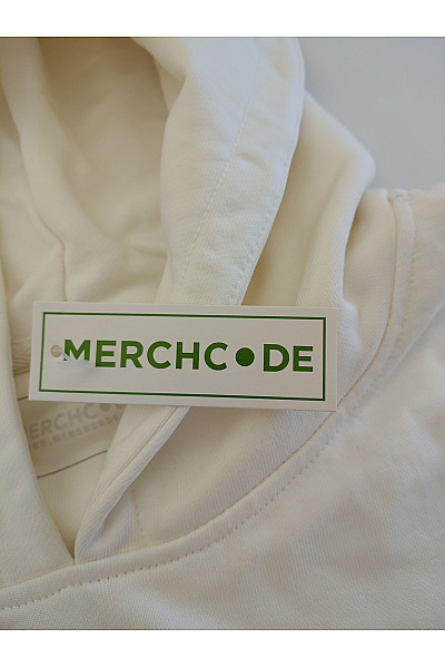 MERCHCODE Béžová bavlněná oversized mikina s kapucí a klokaní kapsou Velikost 3XL | MERCHCODE | obrázek 7