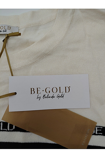 Belinda Gold Černobílé pruhované tričko s dlouhým rukávem Vel. DE 46 | Belinda Gold | obrázek 4