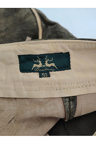 Wiesnkonig Pánské kožené kraťasy vintage retro hnědé Vel. DE 50 | Wiesnkonig | obrázek 6