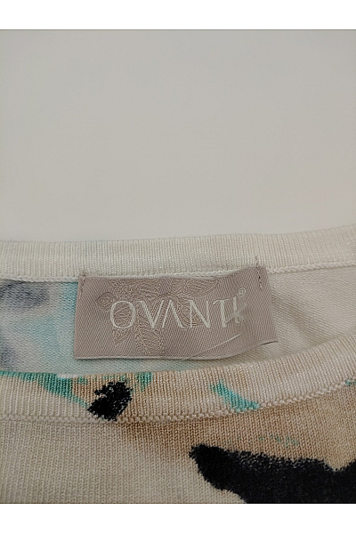 OVANTI Dámská halenka s dlouhým rukávem vzorovaná jarní Velikost DE 44 | OVANTI | obrázek 4