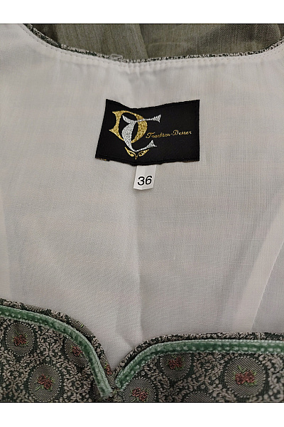 Trachten Deiser Khaki dirndl šaty midi propínací elegantní Vel. DE 36 | Trachten Deiser | obrázek 5
