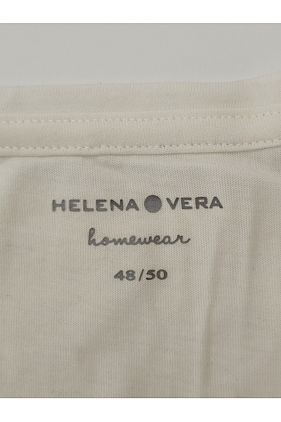 HELENA VERA Béžové dámské tričko s krátkým rukávem a potiskem srdce Vel. 48/50 | HELENA VERA | obrázek 6