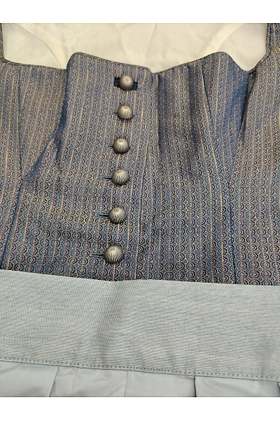 Trachten Deiser Modré bavlněné dirndl šaty midi retro Velikost DE 36 | Trachten Deiser | obrázek 4