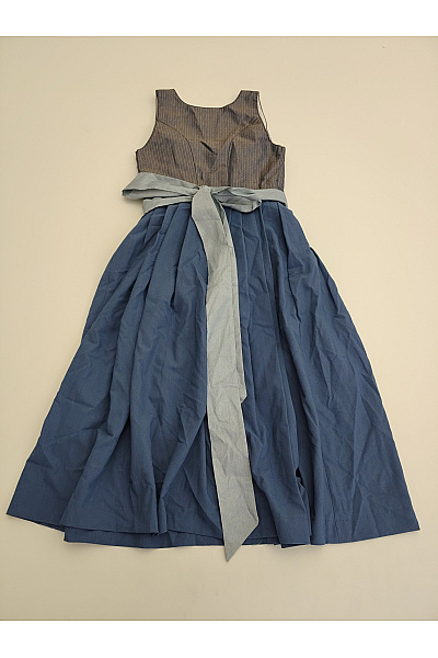 Trachten Deiser Modré bavlněné dirndl šaty midi retro Velikost DE 36 | Trachten Deiser | obrázek 6