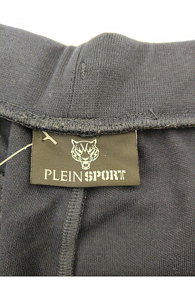 PLEIN SPORT Černé bavlněné teplákové kraťasy s potiskem Velikost XXL | PLEIN SPORT | obrázek 5