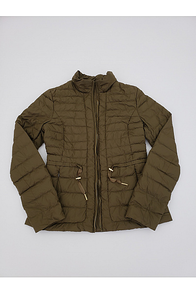 Woolrich Dámská khaki prošívaná přechodná bunda se zipem Vel. S | Woolrich | obrázek 2