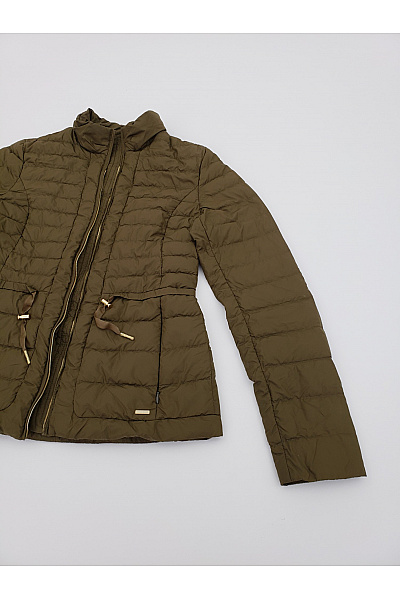 Woolrich Dámská khaki prošívaná přechodná bunda se zipem Vel. S | Woolrich | obrázek 3