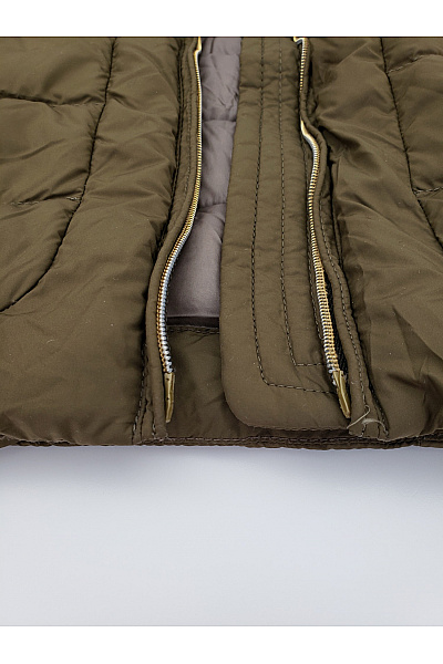 Woolrich Dámská khaki prošívaná přechodná bunda se zipem Vel. S | Woolrich | obrázek 8