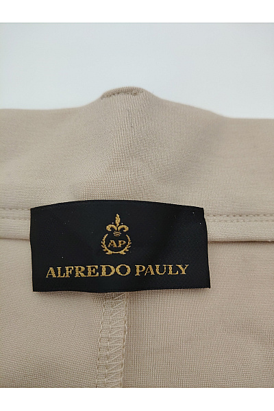 Alfredo Pauly Béžové elegantní společenské kalhoty s puky Vel. IT 44 | Alfredo Pauly | obrázek 5