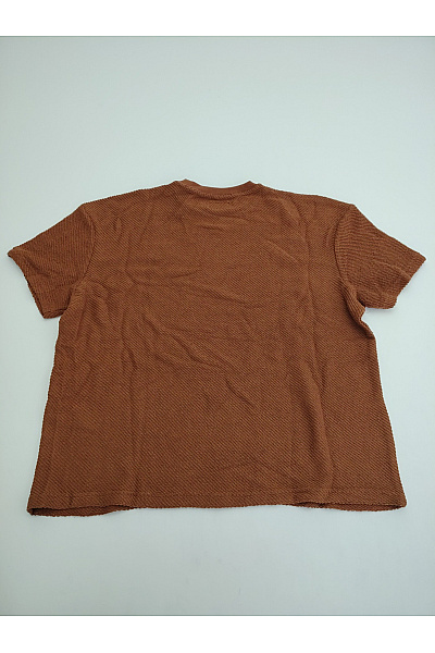 williot Hnědé bavlněné tričko s krátkým rukávem a kulatým výstřihem Vel. 2XL | williot | obrázek 5
