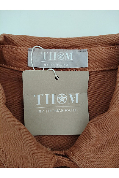 THOM By Thomas Rath Dámská bavlněná džínová bunda krátká hnědá Velikost DE 36 | THOM By Thomas Rath | obrázek 6