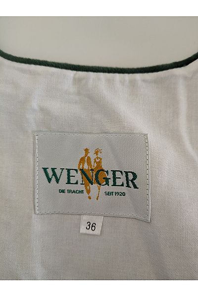 Wenger Zelené bavlněné dirndl šaty midi Velikost EU 36 | Wenger | obrázek 8
