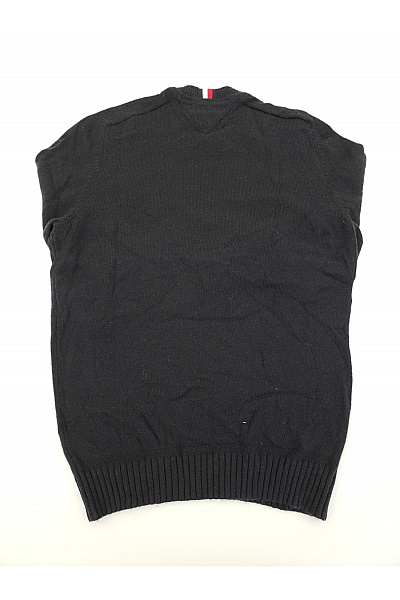TOMMY HILFIGER Černý vlněný pulovr basic Velikost US XL | TOMMY HILFIGER | obrázek 4