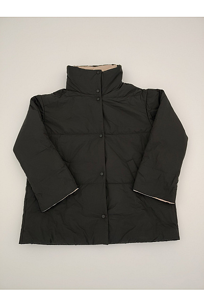 C'est tout Černá prošívaná puffer bunda oversize Velikost DE 42 | C'est tout | obrázek 2