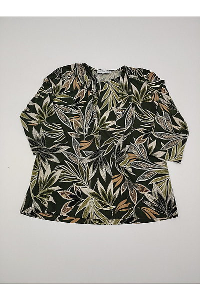 COUTURE LINE Dámská Khaki Halenka S Potiskem A 3/4 Rukávem Velikost IT 42