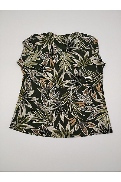 COUTURE LINE Dámská khaki halenka s potiskem a 3/4 rukávem Velikost IT 42 | COUTURE LINE | obrázek 7
