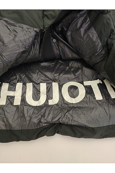Khujo Dámská dlouhá prošívaná zimní bunda s kapucí khaki Velikost XL | Khujo | obrázek 3