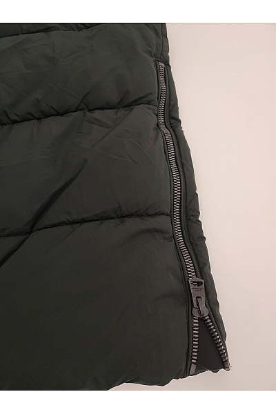 Khujo Dámská dlouhá prošívaná zimní bunda s kapucí khaki Velikost XL | Khujo | obrázek 4