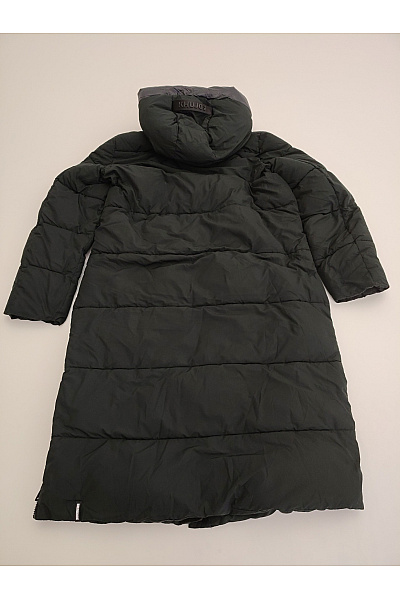 Khujo Dámská dlouhá prošívaná zimní bunda s kapucí khaki Velikost XL | Khujo | obrázek 8