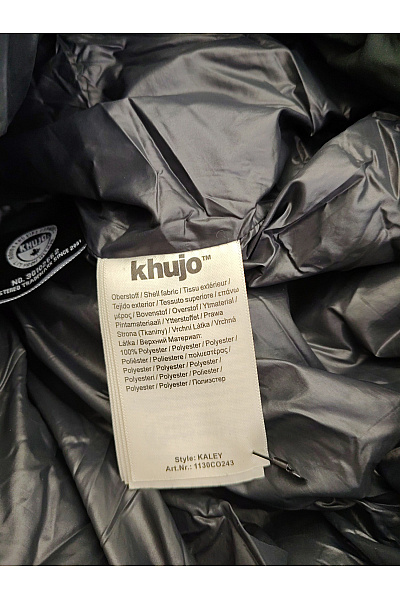 Khujo Dámská dlouhá prošívaná zimní bunda s kapucí khaki Velikost XL | Khujo | obrázek 10
