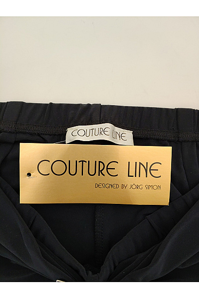 COUTURE LINE Černé elegantní kalhoty s vysokým pasem a páskem Velikost DE 19 | COUTURE LINE | obrázek 6