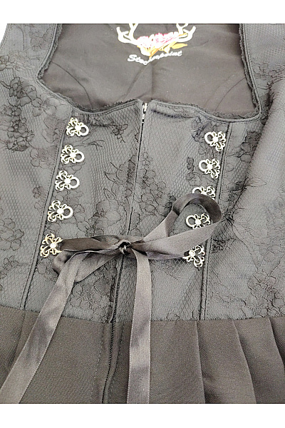 Stockerpoint Černé dlouhé maxi šaty dirndl korzetové elegantní Vel. DE 42 | Stockerpoint | obrázek 4