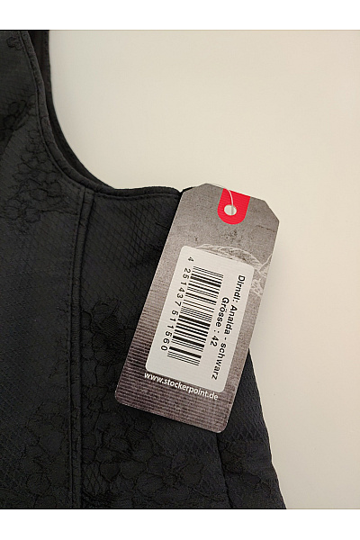 Stockerpoint Černé dlouhé maxi šaty dirndl korzetové elegantní Vel. DE 42 | Stockerpoint | obrázek 7
