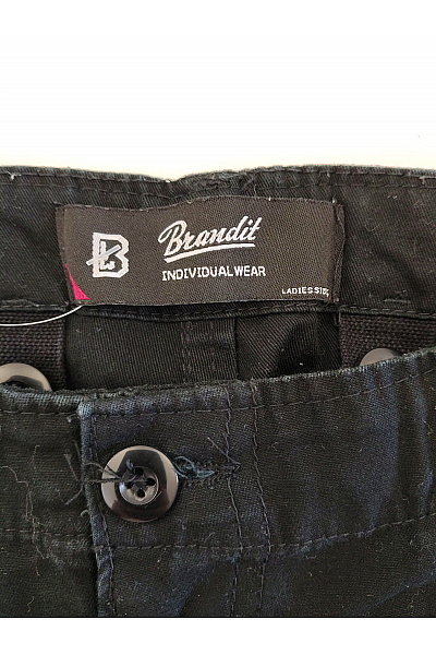 Brandit Černé bavlněné cargo kalhoty s kapsami Vel. 35 | Brandit | obrázek 7