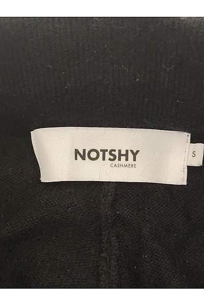 NOTSHY Černé pletené široké kalhoty na zavazování Velikost S | NOTSHY | obrázek 6