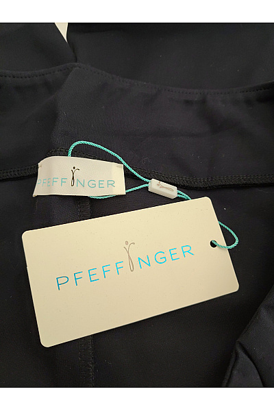 PFEFFINGER Černé elegantní kalhoty s lampasem Vel. DE 42 | PFEFFINGER | obrázek 5