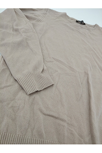 LAWRENCE GREY Béžový kašmírový pulovr basic Velikost 3XL | LAWRENCE GREY | obrázek 2