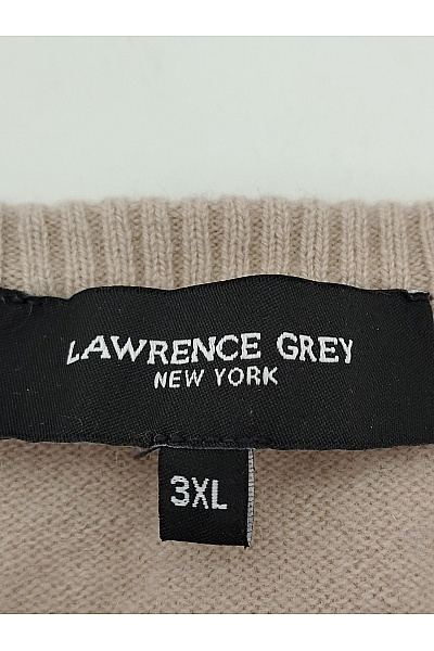 LAWRENCE GREY Béžový kašmírový pulovr basic Velikost 3XL | LAWRENCE GREY | obrázek 6