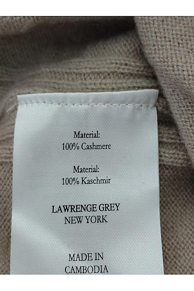 LAWRENCE GREY Béžový kašmírový pulovr basic Velikost 3XL | LAWRENCE GREY | obrázek 8