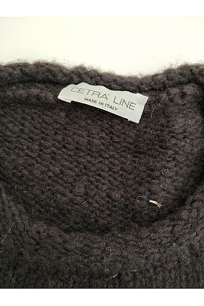 naturaline Hnědý kašmírový pulovr pletený oversized Velikost IT 44 | naturaline | obrázek 4