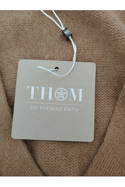 THOM By Thomas Rath Dámský hnědý vlněný kardigan na knoflíky Vel. DE 42 | THOM By Thomas Rath | obrázek 7