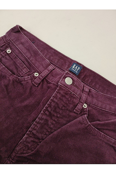 Gap Fialové manšestrové skinny kalhoty s vysokým pasem Velikost US 8/29R | Gap | obrázek 5