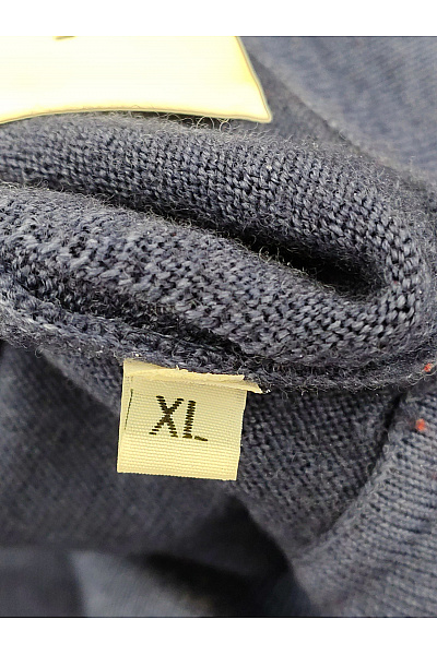 BALDESSARINI Pánský modrý pletený pulovr s límečkem a knoflíky Velikost XL | BALDESSARINI | obrázek 7