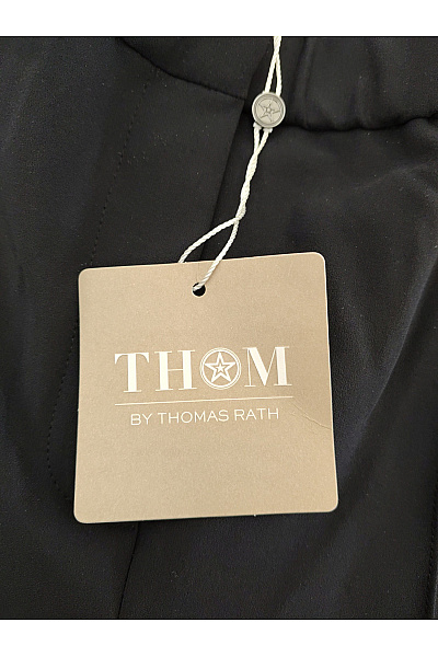 THOM By Thomas Rath Černé široké kalhoty s vysokým pasem a puky Velikost DE 36 | THOM By Thomas Rath | obrázek 5
