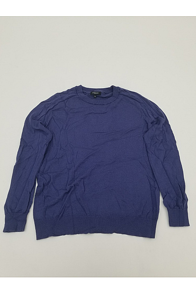 LAWRENCE GREY Dámský Modrý Vlněný Pulovr Merino Basic Velikost IT 44