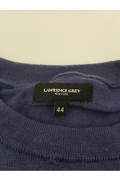 LAWRENCE GREY Dámský modrý vlněný pulovr merino basic Velikost IT 44 | LAWRENCE GREY | obrázek 2
